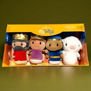 New Exclusive Hallmark Itty Bittys Wise Men Collector Set 3 Wise Men and Sheep